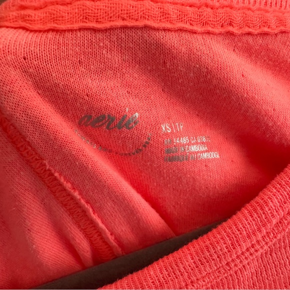 Aerie Coral Crew Neck oversized Sweater - Picture 4 of 4